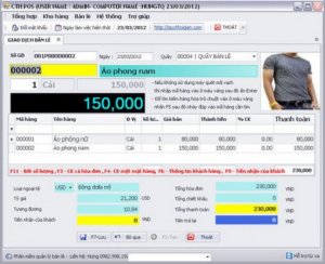 Phần mềm quản lý Máy in hóa đơn tính tiền dùng cho Shop Thời Trang