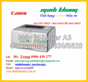 Máy in laser A3 đã qua sử dụng Canon LBP8630/8620 in mạng, bản in rõ đẹp