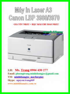 Máy in laser A3 Canon 3970/3980 bản in rõ đẹp hàng nội địa Nhật đã qua sử dụng