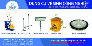 Dụng Cụ Vệ Sinh Công Nghiệp Dành Cho Nhà Hàng, Khách Sạn, Resort...