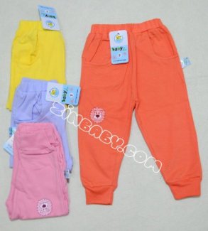 Quần Cotton BaBy Leo Bo Gấu Có Túi Cho Bé