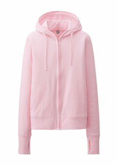Áo chống nắng Uniqlo cotton hồng phấn