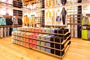 Áo chống nắng Uniqlo cotton trắng sọc xanh