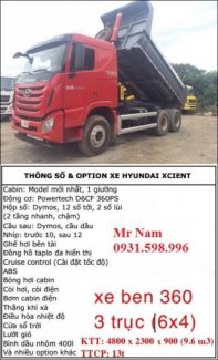 XE BEN HUYNDAI XCIENT 13 TẤN
