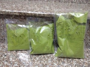 Bột trà xanh được đóng gói rất kĩ càng, kín khí