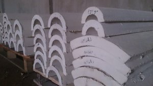 Calcium silicate board pipe cover dầy 80mm, 70mm, 50mm, 40mm 30mm