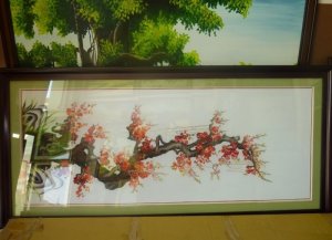 Tranh thêu tay nhệ nhân XQ làm , hàng cực đẹp giá cực rẻ