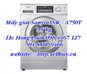 Máy Giặt Lồng Ngang Sanyo Asw - A750T 7,5 Kg Mới Về Kho