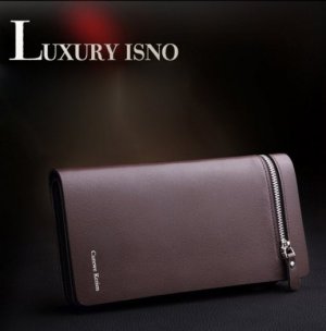 Ví Da Dài Unisex Kiểu Dáng Âu Mỹ