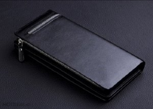 Ví Da Dài Unisex Kiểu Dáng Âu Mỹ