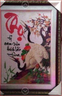 Tranh Thêu chữ thập