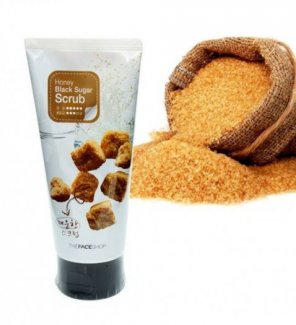 Tẩy tế bào chết Honey Black Sugar Scrub 120ml - The Face Shop - Hàn Quốc