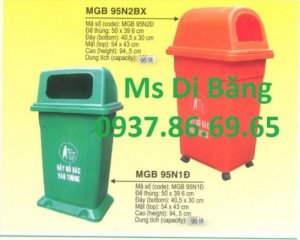 Thùng rác, thùng rác công cộng, xe thu gom rác. thùng rác 4 bánh xe