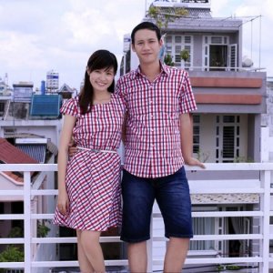 Áo váy cặp sơ mi cao cấp - Giá bán 430.000