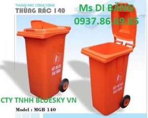 Thùng rác , thùng rác công cộng , xe thu gom rác thải, thùng rác banh bánh xe 660l giá tốt