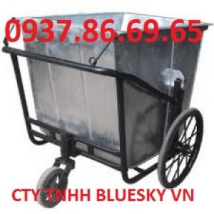 Thùng rác , thùng rác công cộng , xe thu gom rác thải, thùng rác banh bánh xe 660l giá tốt