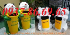Thùng rác con thú, thùng rác cá heo, thùng rác gấu trúc, thùng rác hình gốc cây giá tốt