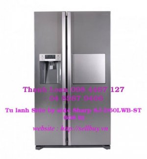 Tuột giá không phanh Tủ lạnh Side by side Sharp SJ-D60LWB-ST 608 lít trong hôm nay