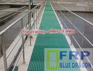 Sàn thao tác trong xây dựng, không rỉ sét, cách điện, sàn frp grating