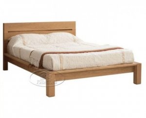 Giường gỗ sồi kiểu 3 nan ngang