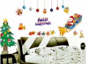Decal dán tường noel