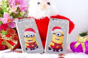 Ra mắt bộ sưu tập mẫu ốp Minion Noel mắt lồi 3D - Iphone 4/5/6