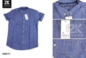 Sơ mi Denim Repaly Blue Jean (tay ngắn)