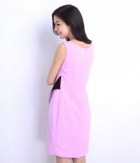 Đầm suông nữ phối hoa vai ZID16068