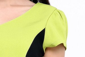 Đầm công sở nữ phối màu ZID15508