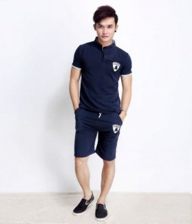 Bộ đồ thun nam Lambo cổ trụ ZID26889