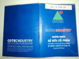 Bán cổ phiếu Cotec và ngân hàng Đông á: 12.000đ/cp.