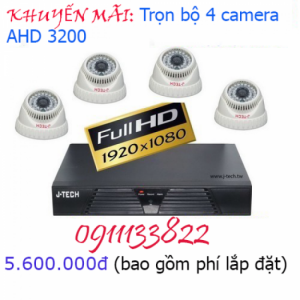 Khuyến mãi tháng 12: trọn bộ 4 camera AHD