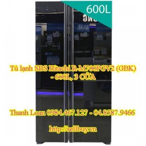 Tủ lạnh SBS Hitachi R-M700PGV2 (GBK) - 600L, 3 CỬA giá siêu rẻ tại điện máy Thành Đô.
