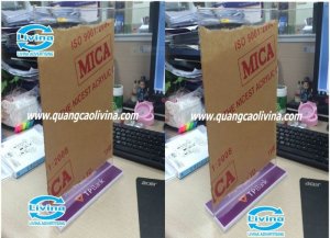 Kệ Mica đẹp của Ngân Hàng TP Bank