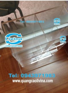 Gia công hộp mica nhiều ngăn