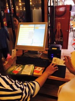 Máy Bán Hàng Cảm ứng Pos giá rẻ cho Quán Cafe tại Hạ Lang Cao Bằng