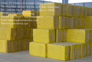 Bông Khoáng Rockwool tấm cách nhiệt ,chống cháy ,cách ẩm