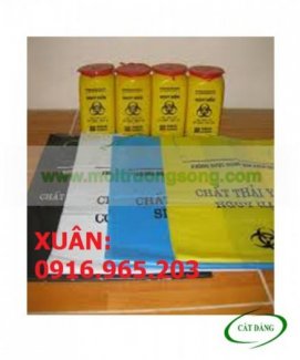 túi nilon đựng rác thải y tế