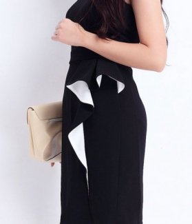 Đầm công sở DN phối bèo ZID13341