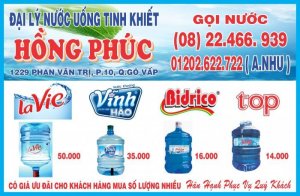 Giao nước bình 20L (lavie, vĩnh hảo, top, bidrico)