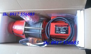 Tời điện Đài Loan 100kg, 200kg, 300kg, 500kg cáp 30m; 45m; 50m dùng điện dân dụng 220v, 1pha