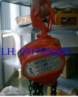 Pa lăng xích kéo tay Nitto 1 tấn 3m; 5m giá tốt nhất