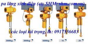 Pa lăng xích điện ELK Trung Quốc 0.5 tấn, 1 tấn, 2 tấn, 3 tấn, 5 tấn chiều cao nâng 6m, 9m, 12m ...