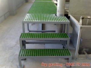 Nền tảng thiết bị cho ngành công nghiệp, chống ăn mòn, frp grating