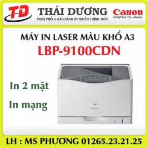 Máy in laser màu khổ A3 Canon LBP-9100CDN in 2 mặt, in mạng.