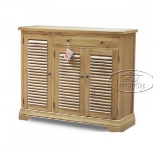 Tủ giày 3 cánh 1 ngăn kéo gỗ sồi EUF - 078