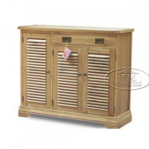 Tủ giày 3 cánh 1 ngăn kéo gỗ sồi EUF - 078