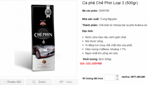 Cà Phê Trung Nguyên Chế Phin số 3