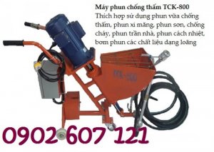 Máy phun chống thấm TCK-800, máy phun vữa giá rẻ, chất lượng tốt