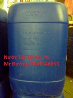 NaOCl - Natri Hypocloric 7-9% (Nước Javel) liên hệ Mr Đường